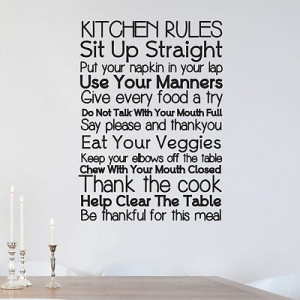 KITCHEN QUOTE, Family, Kids, Family, Home, Wall Sticker, Decal ...