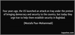US launched an attack on Iraq under the pretext of bringing democracy ...