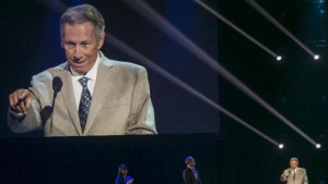 , for three decades accepts the Disney Legend Award honor from Disney ...