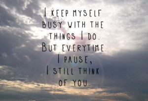 Keep myself busy quote