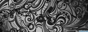 black-and-white-swirl-doodles-facebook-cover-timeline-banner-for-fb ...