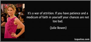 It's a war of attrition. If you have patience and a modicum of faith ...