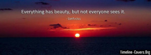 Confucius Beauty Quote Fb Cover