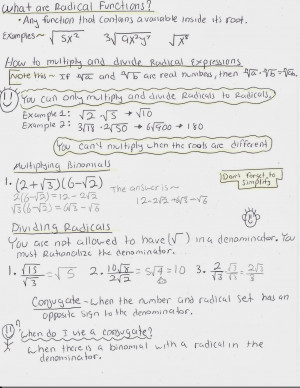 Radical Functions and Rational Exponents!