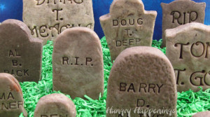 ... sayings on Halloween tombstone cookies Spooky Sayings For Halloween
