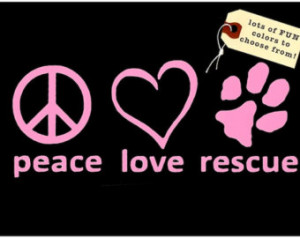 Dog Rescue Decal - Adopt a Dog Viny l Decal - Dog Lover Window Sticker ...