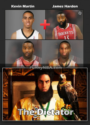 Kevin Martin And James Harden Face Off