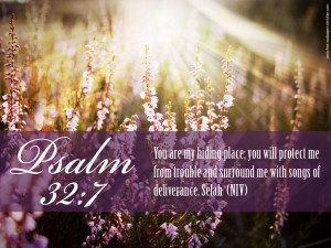 Psalm 32:7 – My Hiding Place Papel de Parede Imagem