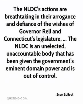 ... unaccountable body that has been given the government's eminent domain