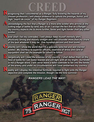 ... Ranger Creed, Us Army Ranger, Father Day, Army Ranger Quotes, Army