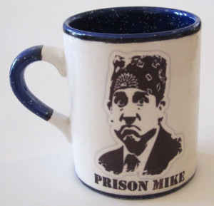 The Office TV Show Michael Scott Prison Mike Mug Custom Color and ...