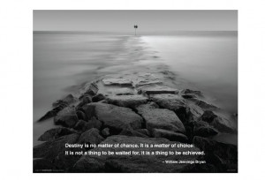 Wall Sticker of Destiny Rocky Path Ocean Quote Inspirational ...