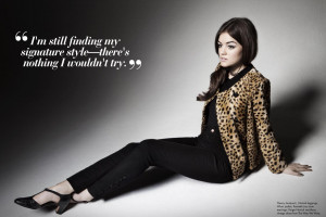 Lucy Hale (a.k.a. Aria Montgomery)