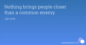 common enemy