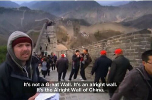 ... gervais china epic Karl Pilkington an idiot abroad great wall of china