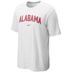 Unique Nike Alabama Crimson Tide Arch T-Shirt - White Tee