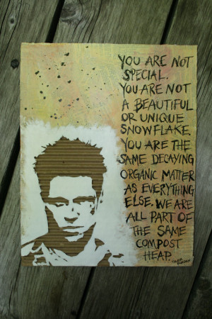Fight Club Quotes You Are Not Fight club tyler durden you