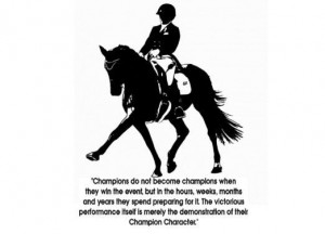 Horse Quote decal Dressage horse Vinyl wall by aluckyhorseshoe