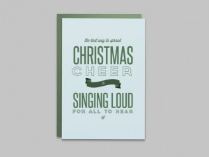 Christmas Cheer Elf Movie Quote Holiday Card by LAShepherd