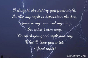 Sexy Good Night Quotes For Him To wish you good night