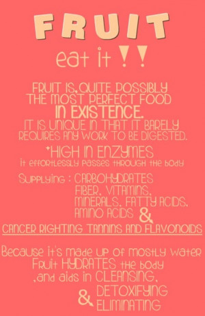 Eat more fruits!!!
