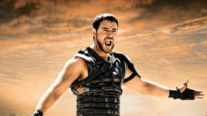 Russell Crowe în Gladiator: