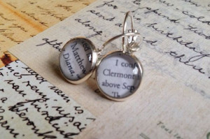 Matthew Clermont Book Quote Earrings - Inspired by the All Souls ...