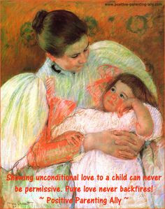 by child loving Mary Cassat. Just love her work and made this quote ...