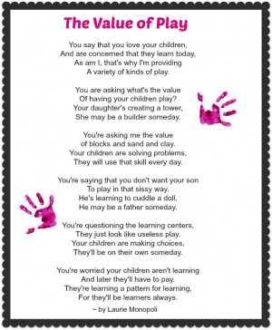The Value of Play: A special poem that highlights the importance of ...