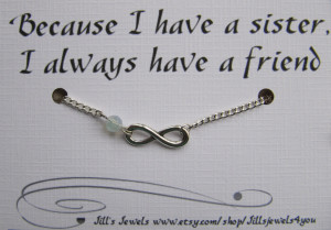 Love You Sister Quotes Sister love charm bracelet