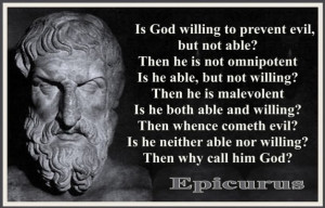 Epicurus — kicking God's arse since 300 B.C. !