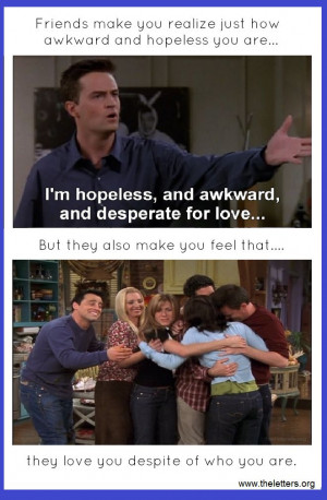 Friends tv Show Pictures With Quotes Friends tv Show Friendship