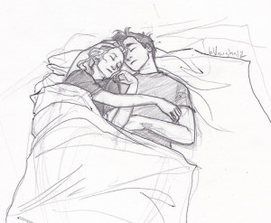 Percabeth scene from Mark of Athena - the-heroes-of-olympus Fan Art