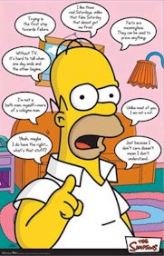 Simpsons - Homer Quotes Poster