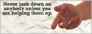 Never Look Down Facebook Cover