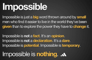 Impossible Is Nothing Wallpaper