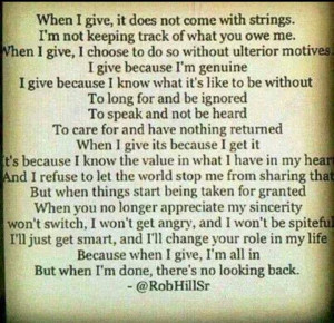 Don't mistake my kindness for weakness...