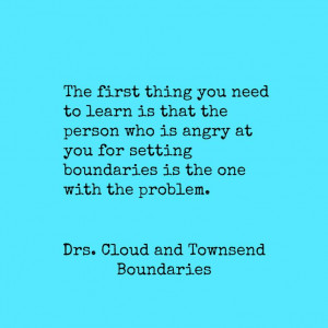 ... boundaries is the one with the problem boundaries by drs cloud and