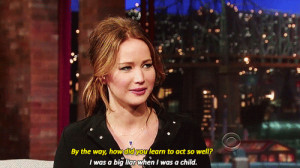 awesomely honest jennifer lawrence quotes good at acting because she ...
