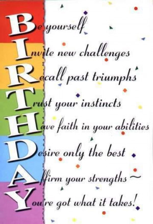 wishes, birthday wishes,abilities, challenges, triumphs, strengths ...