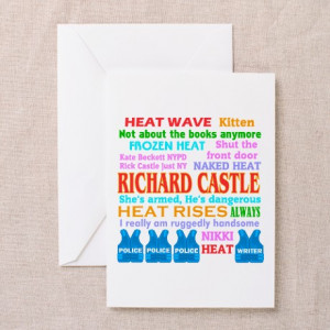 ... Greeting Cards > Richard Castle Funny Quotes Greeting Cards (Pk of