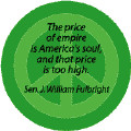 ANTI-WAR QUOTE: Price of Empire America's Soul--PEACE SIGN COFFEE MUG
