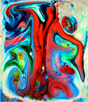 Cosmic Lights Painting Joyce Dickens Fine Art