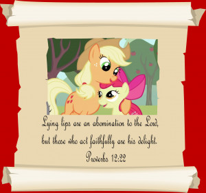 MLP Christian quotes. Applejack by GennadyKalugina