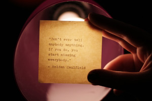 10 Jan 2011 Holden caulfield quotes and page numbers Racing dirt go ...