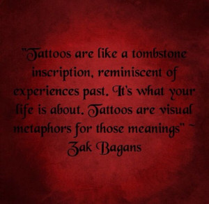 Tattoo quote. Zak Bagans