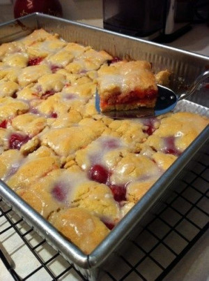 cherry kuchen..so delicious! Like the Czechs say (and probably the ...