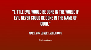 Evil In The World Quotes