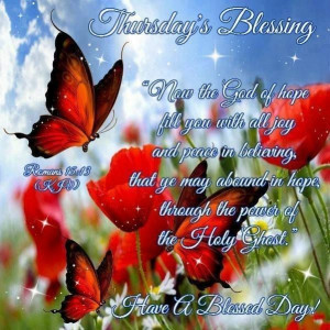 Thursday Blessings