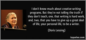 programs. But they're not telling the truth if they don't teach, one ...